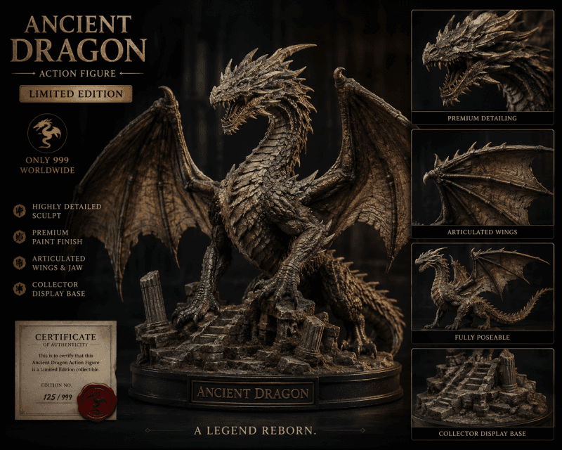 Ancient Dragon Action Figure - Limited Edition